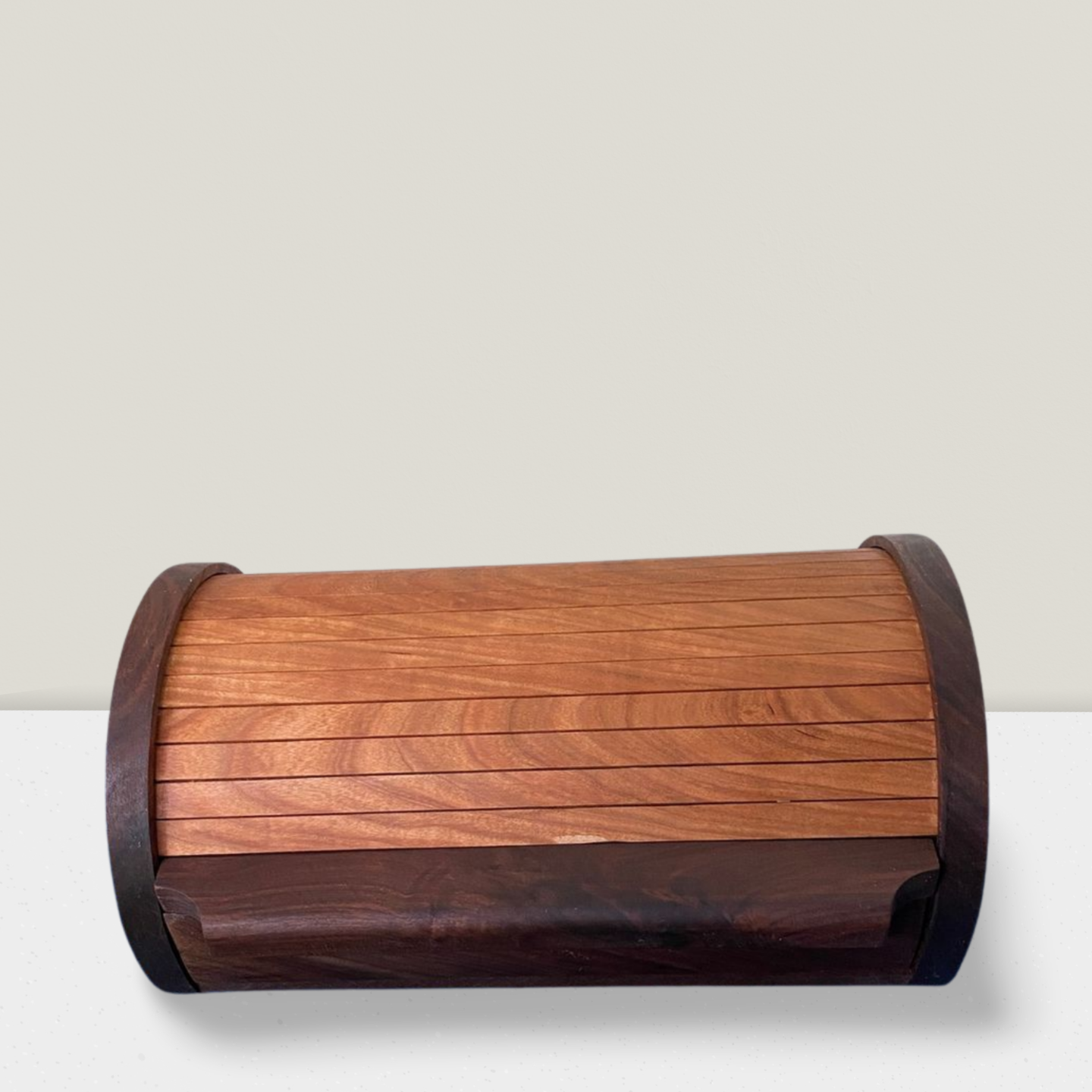 Black Walnut and Cherry Roll top Valet Box