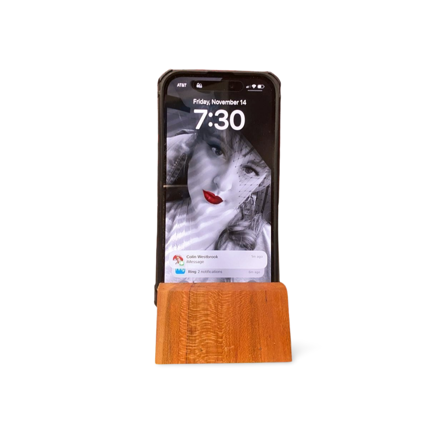 Wooden Cell Phone Stand