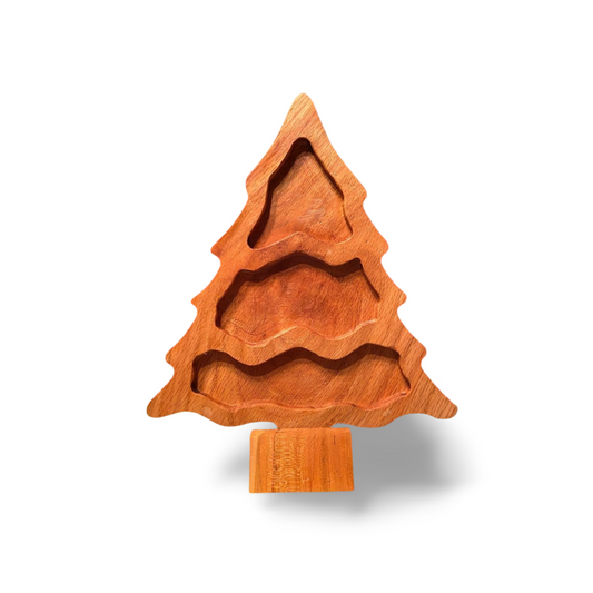 Evergreen Entertainer Wooden Tree Serving Tray