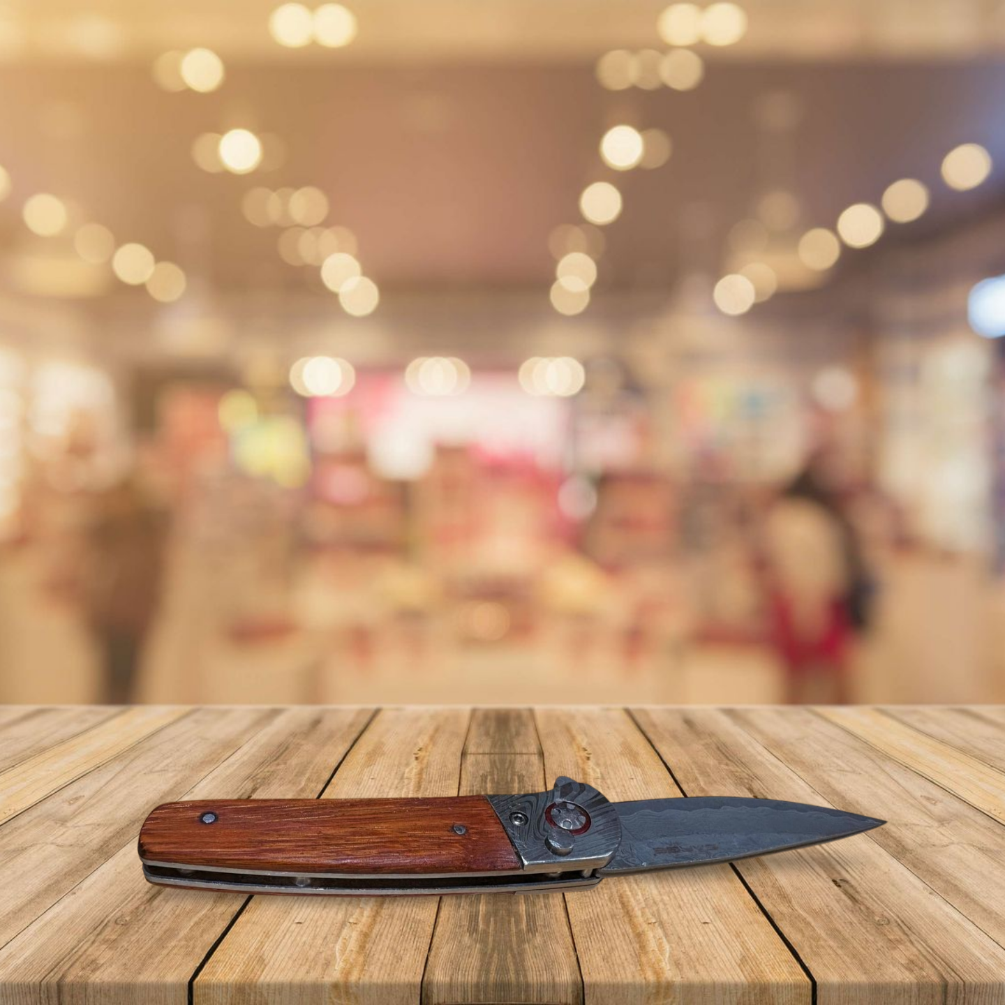 Damascus Steel Pocket Knife