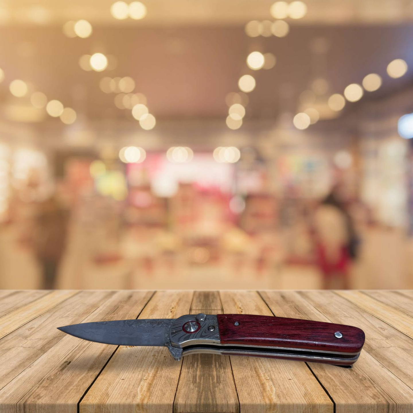 Damascus Steel Pocket Knife