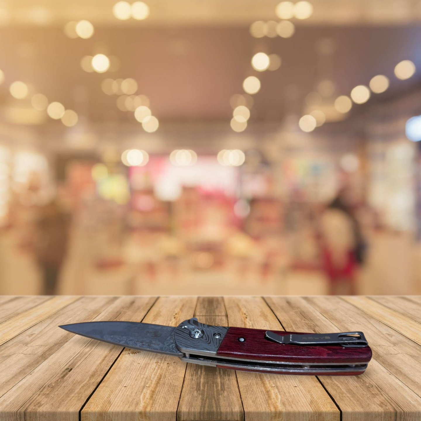 Damascus Steel Pocket Knife