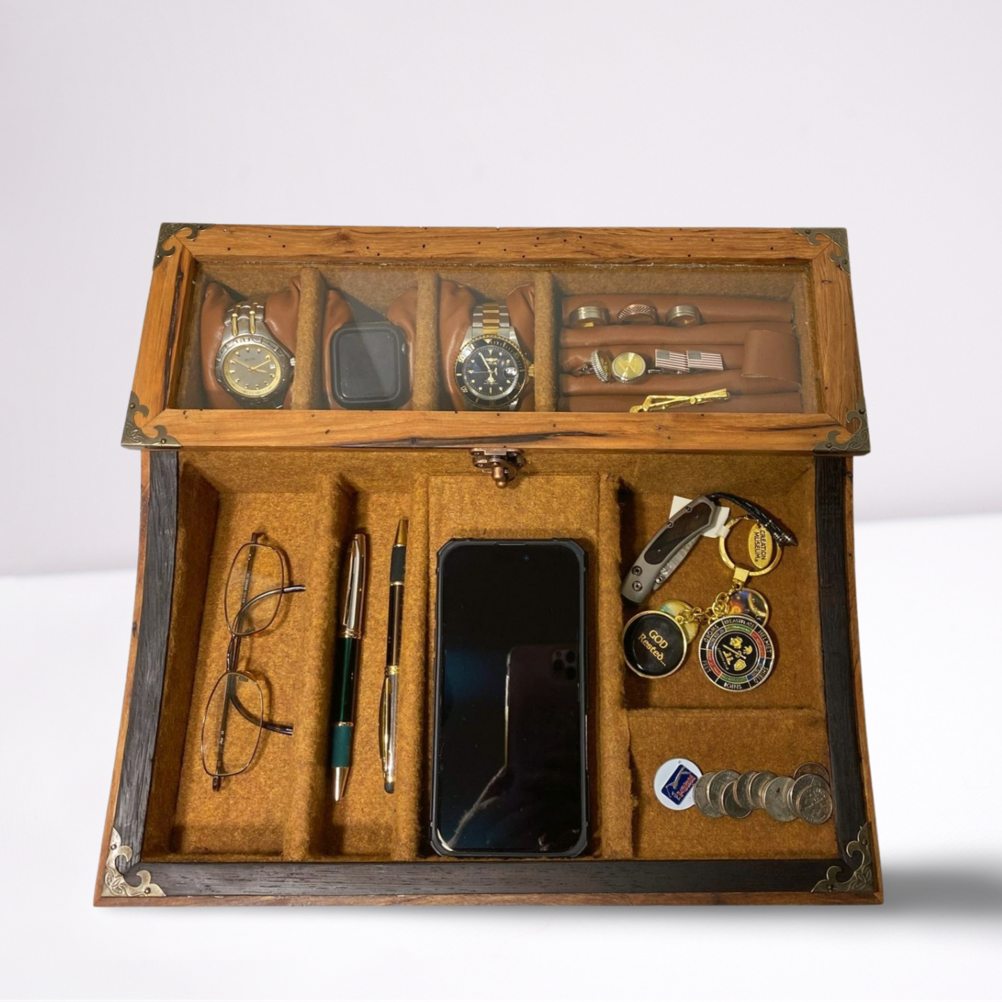 Large Men's Dresser Valet Tray