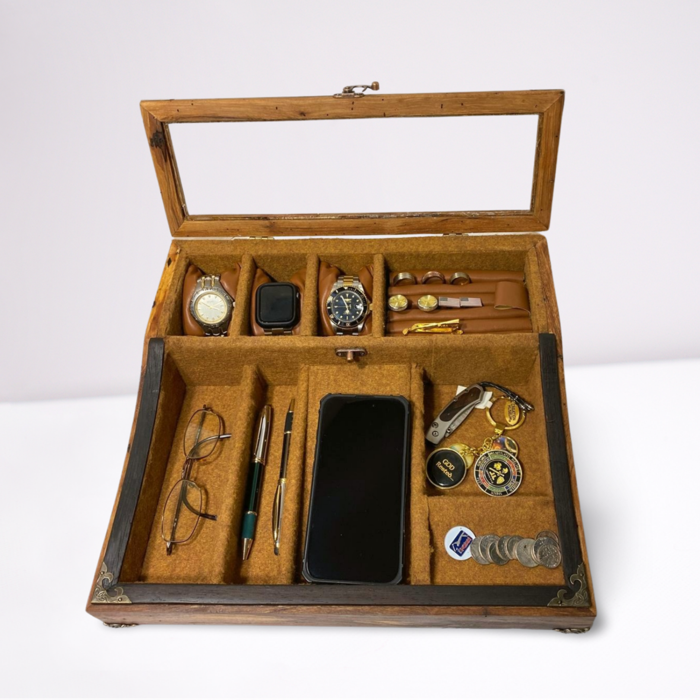 Large Men's Dresser Valet Tray