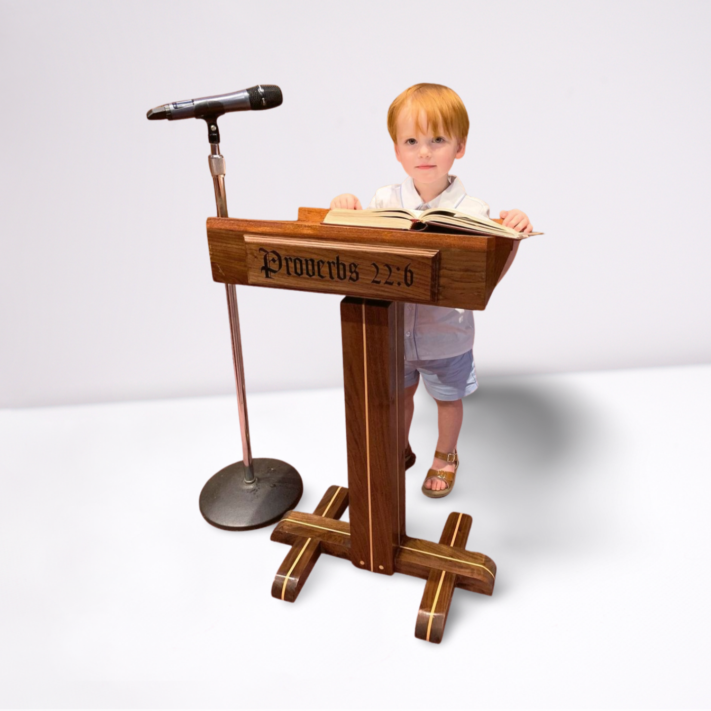 Adjustable-height Lectern – Woodwork by Westbrook